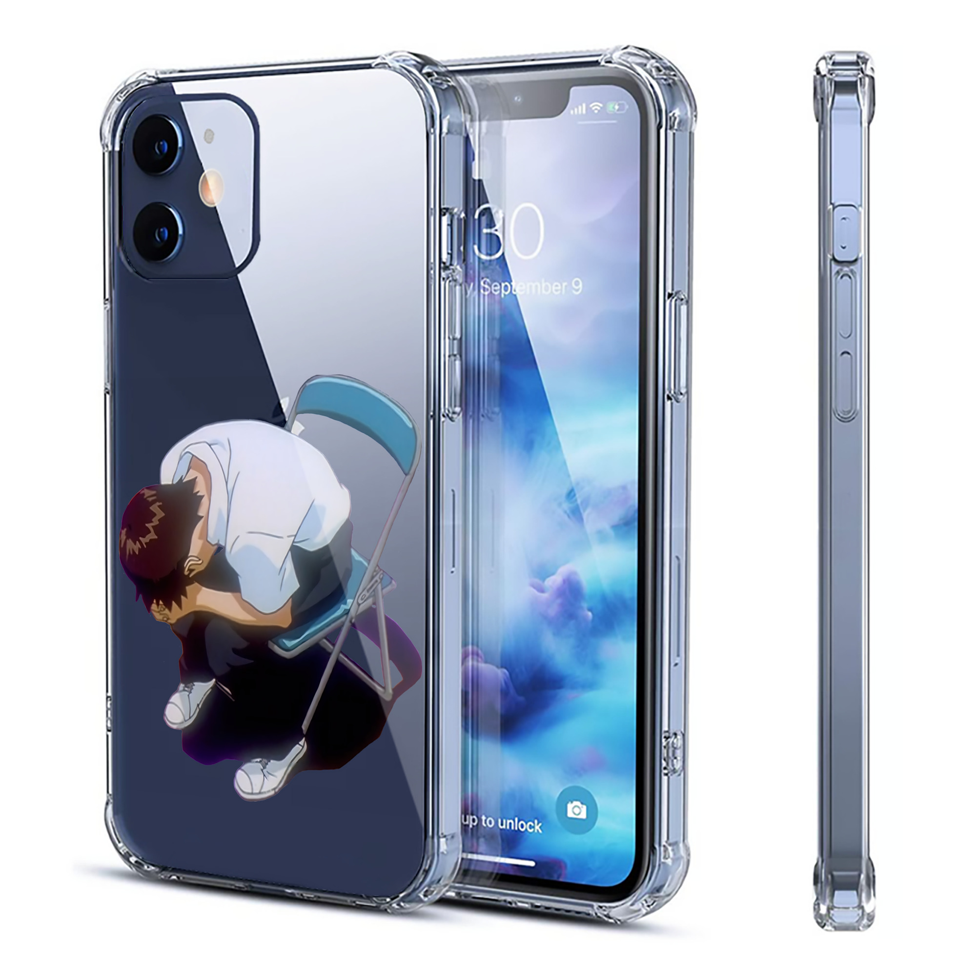 （画像用） EVA 新世紀エヴァンゲリオン 【iPhone 12シリーズ対応】透明スマホケース（クリアソフトケース）